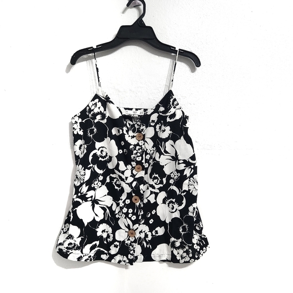 MANGO Floral Printed Button Down Camisole Top - Picture 3 of 7
